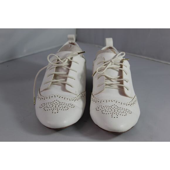 Zara wingtip flat loafer white size 41 Us women's 10 academia dance - Picture 4 of 10